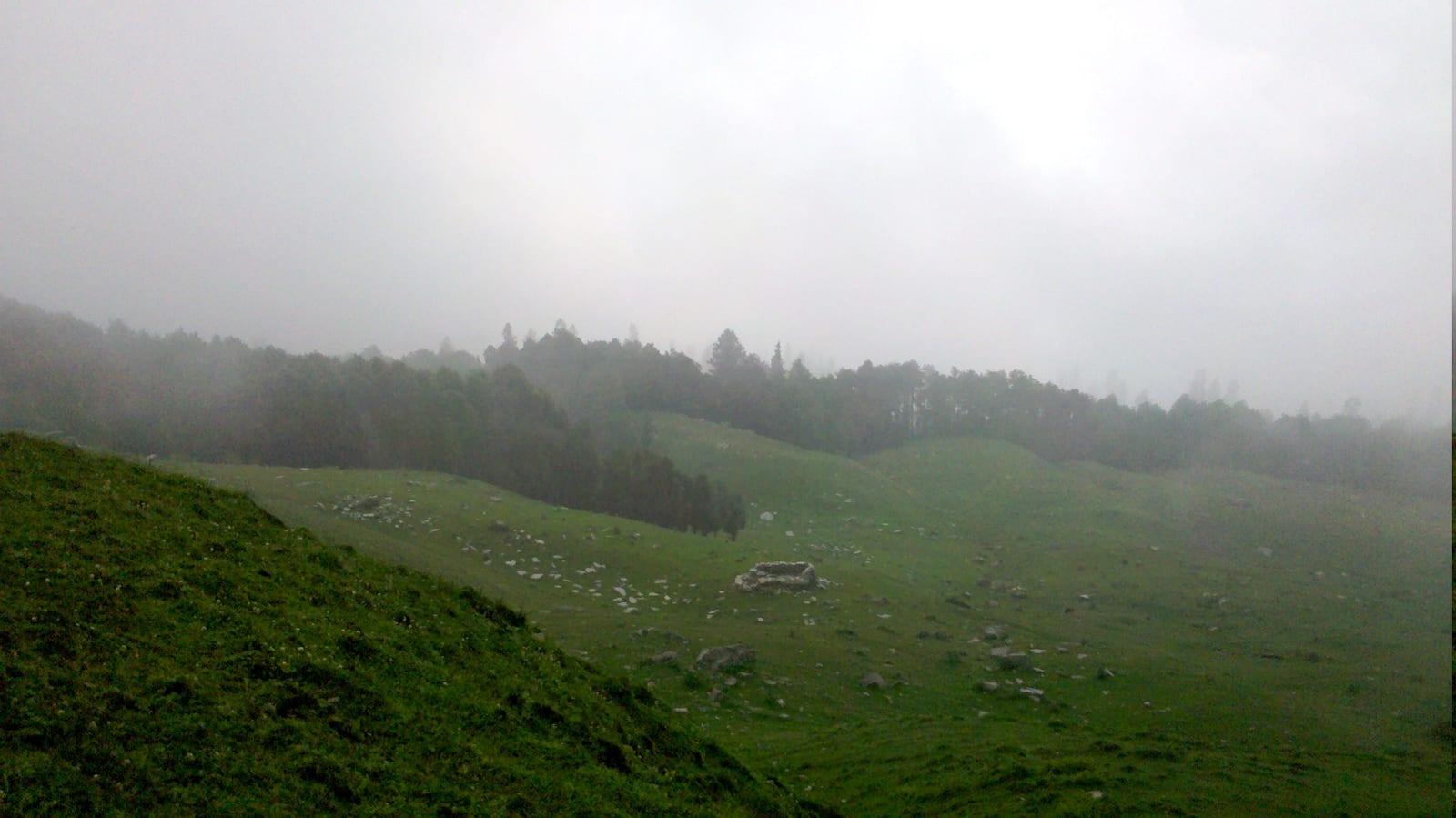 Ruins of Raghupur Fort (Raghupur Garh) near Jalori Pass, Himachal Pradesh