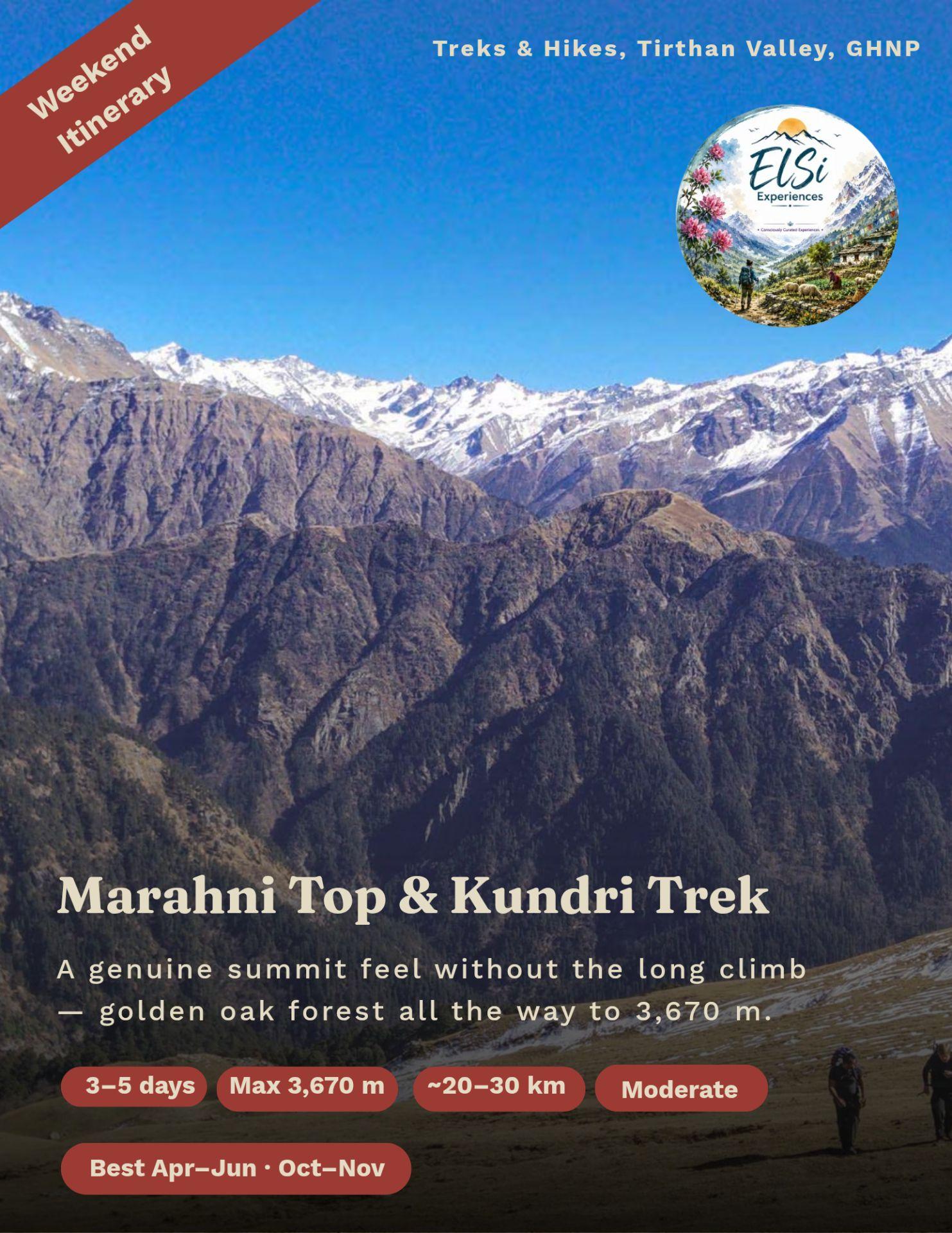 Marhani Trek - Great Himalayan National Park, hosted by Khushi Pahuja